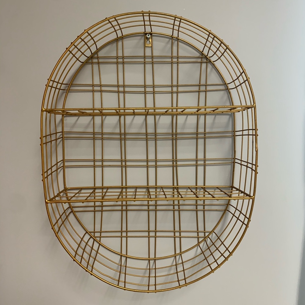 Golden Wire Shelf